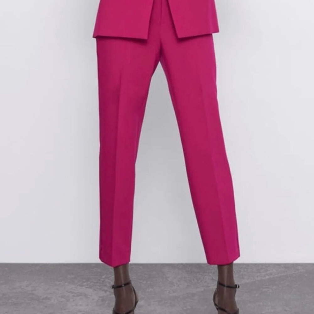 NWT Zara High Waist Ankle Tuxedo Pants XS/S